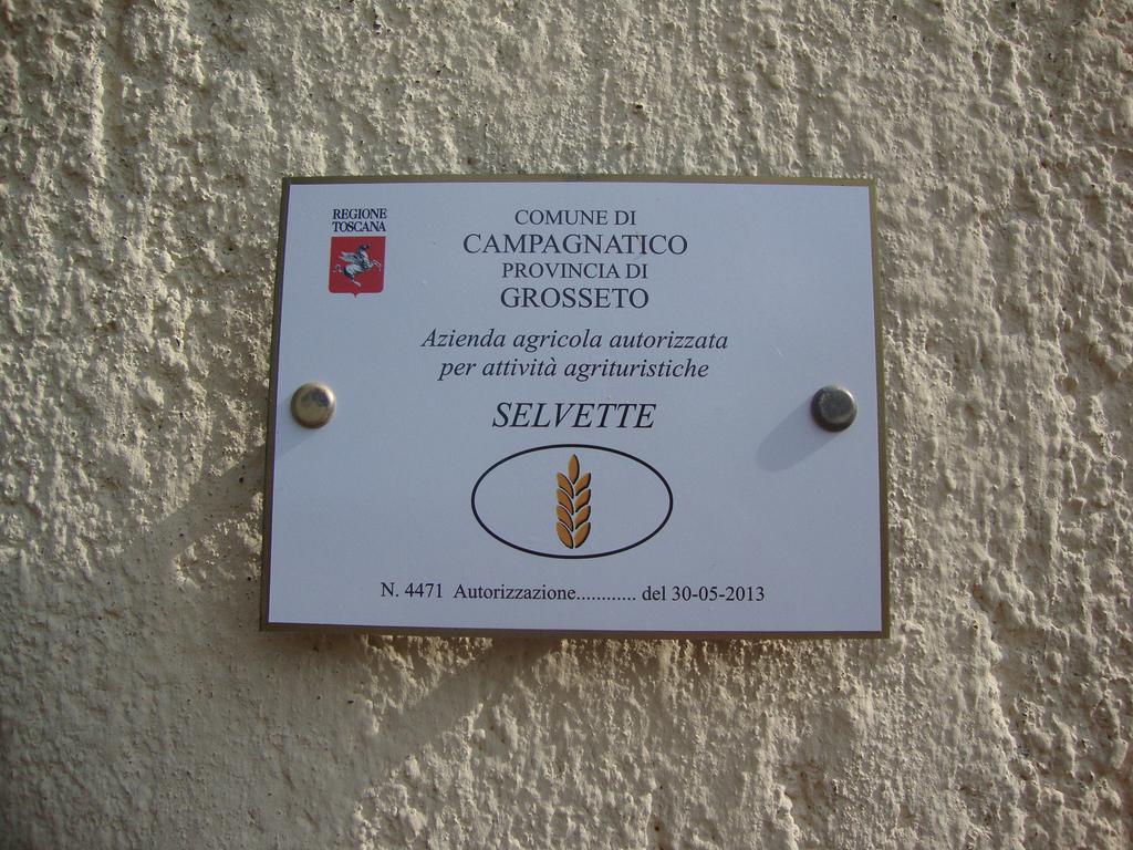 Agriturismo Podere Selvette Campagnatico Eksteriør bilde